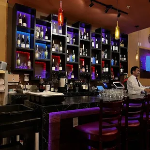 The register and bar.