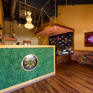 Traditional Rickshaw at Entrance of Restaurant