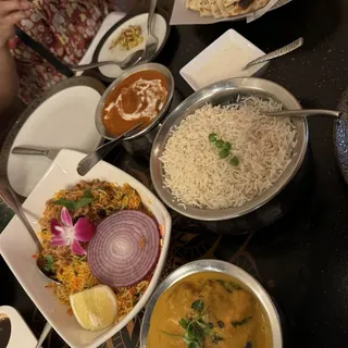 Salmon coconut curry