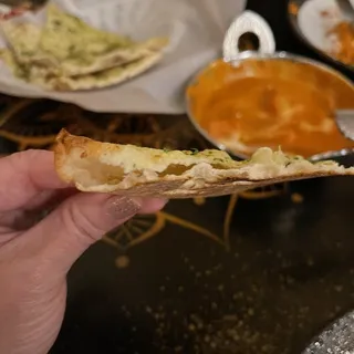 Pesto Cilantro Naan