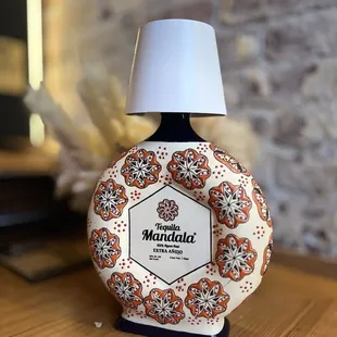 Cool lamp decor at hostess desk