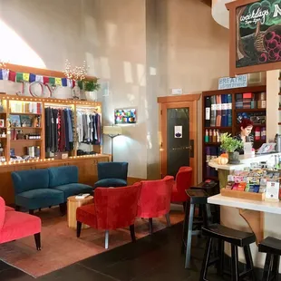 the inside of the store