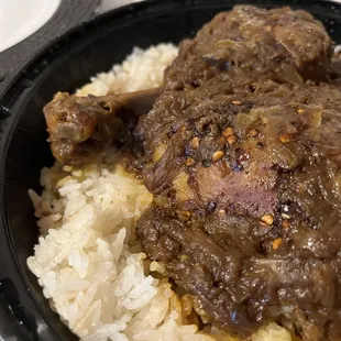 Coconut rice with curry chicken - very tasty!! highly recommended.