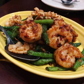 Pan Fry Prawn with String Bean