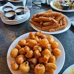 Beer Battered Mushrooms and Beer Battered Zucchini were $4 each. Mushrooms was my favorite of everything we ordered.