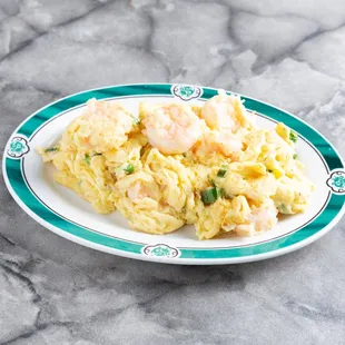 Shrimp with scrambled Eggs