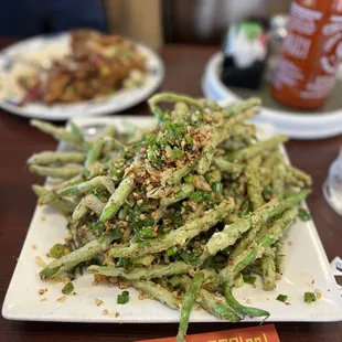 Salt &amp; pepper green beans