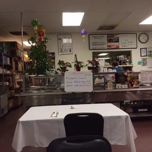 Inside of the restaurant. Slightly ghetto but the food is definitely good!