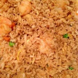 Shrimp fried rice. Yum!