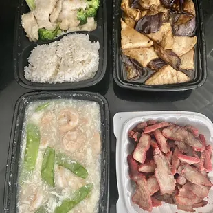 Chicken with Broccoli lunch special Eggplant Tofu Shrimp with Lobster Sauce BBQ Pork