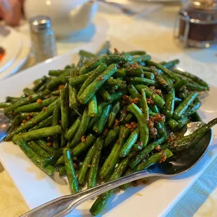 dried string beans with minced pork...