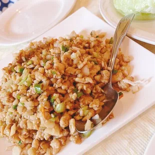 Chicken lettuce wrap