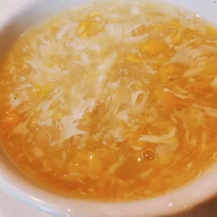 Chicken corn egg drop soup
