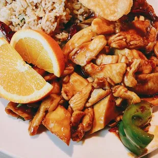 Kung Pao chicken lunch