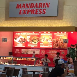 the interior of mandarin express