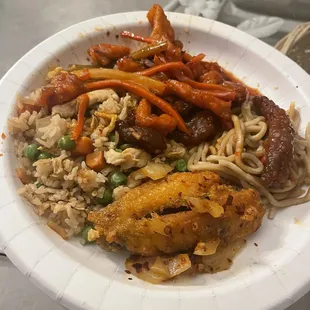 Chicken Wings Chicken Fried Rice Vegetable Lo Mein Szechuan Beef Dinner Sweet and Sour Chicken Dinner