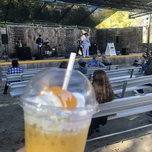 Mandarin treat from "hotdog on a stick" and some Elvis and the Hound Dogs!