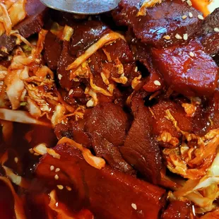 Barbecue pork slices