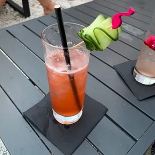Flamingo Fizz Cocktail