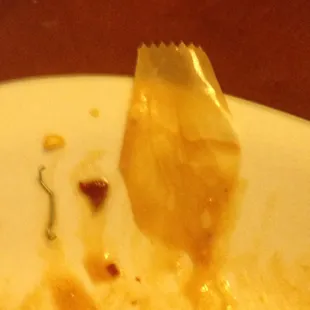 This was in my food!! Found the staple the hard way - between my teeth. Disgusting!