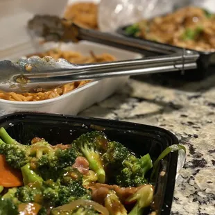 Beef Broccoli Beef, Chow Mein