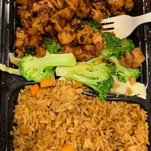 Kung pao chicken lunch