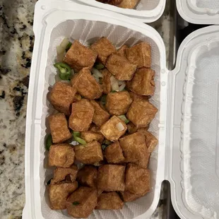 Salt and pepper tofu