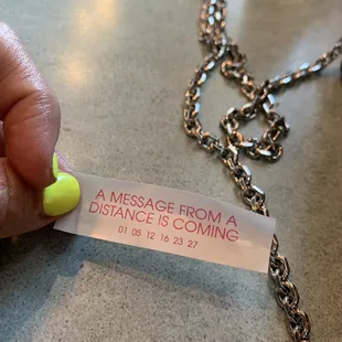 a message from a distance is coming