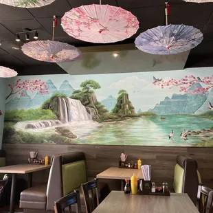 interior, sushi and sashimi