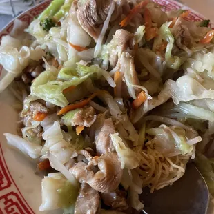 Hong Kong pan fried noodles