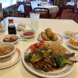 a plate of food on a table