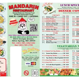 Menu page 1