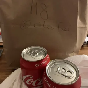 2 free cokes!