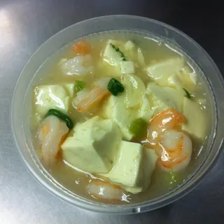 Shrimp and Tofu in White Sauce