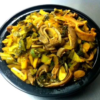Shredded Pork Tripe with Pickled Mustard Green