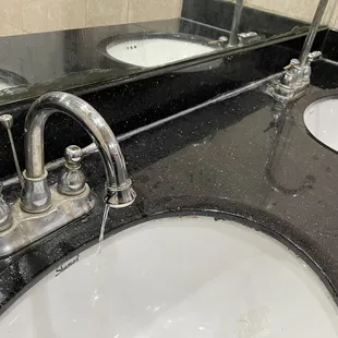 two sinks in a bathroom