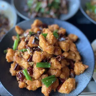 Szechuan Spicy Chicken With Pepper Cornschicken