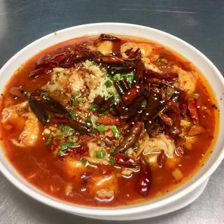 Spicy Water Boiled Beef with Vegs