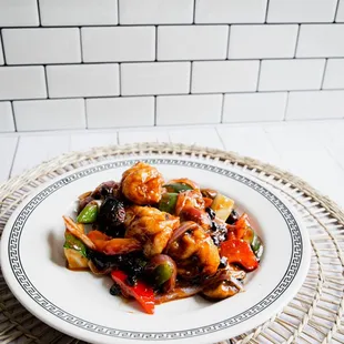 shrimp with black bean sauce