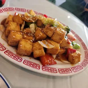 Sesame tofu $14 that sauce is 5/5!