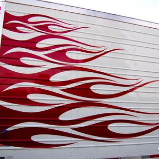 Large Red Trailer Stripes
