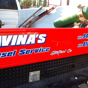 Service truck decals
