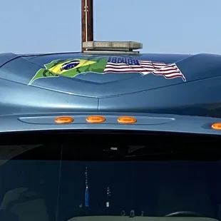 Flags Brazil and USA!