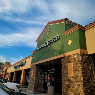 the front of a restaurant