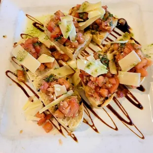 Bruschetta....sooo very good! And garlicky!