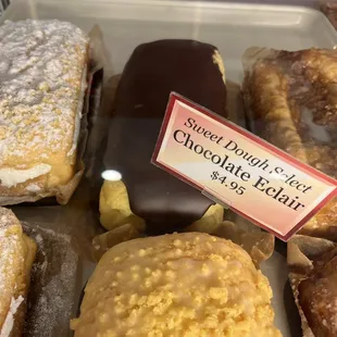 a variety of pastries