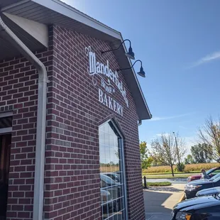 the entrance to the restaurant