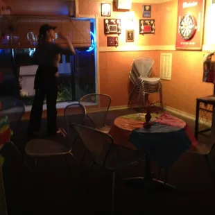 a man playing a video game