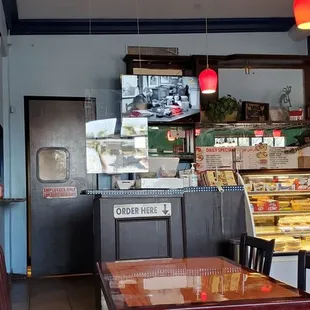 the interior of a restaurant