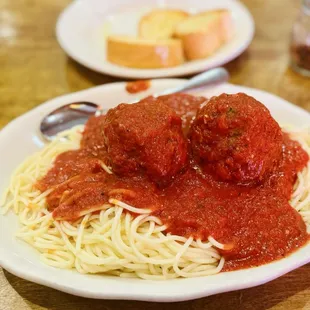 Spaghetti and meatballs!